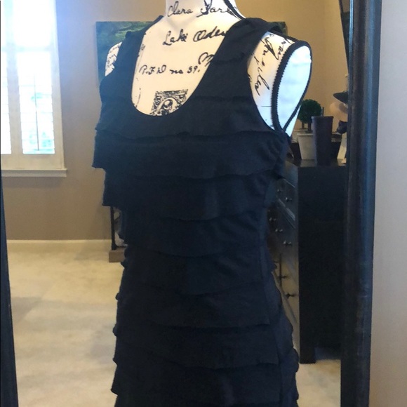 Max Studio Black Racerback and Fitted Maxi Dress - Picture 4 of 5